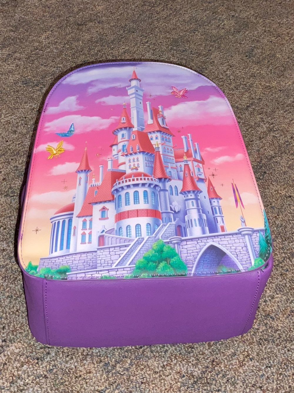 Loungefly Disney Beauty and the Beast Castle Portrait Mini Backpack NEW WITH TAG